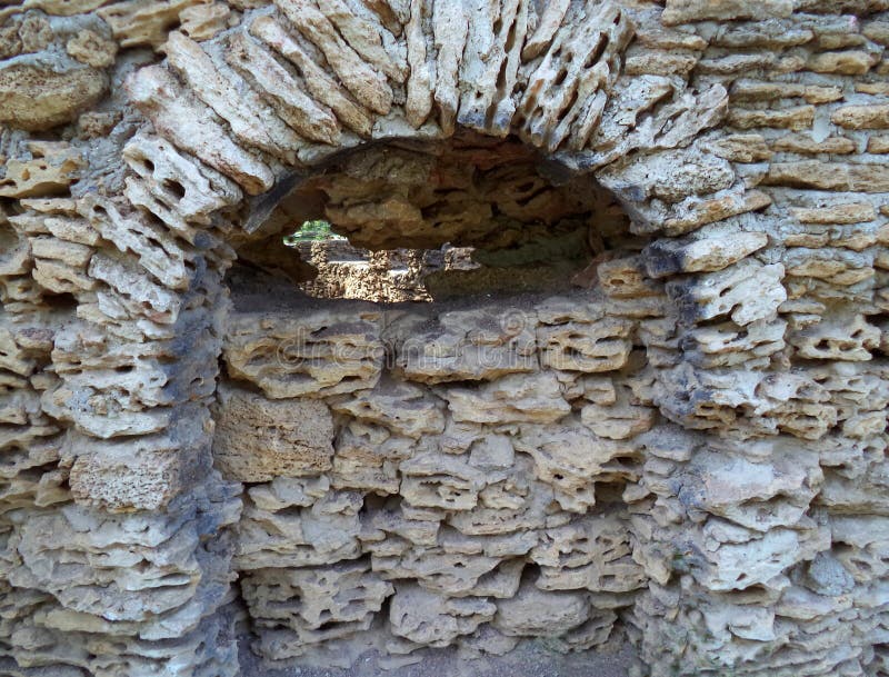 Stone Grotto, Stone Cave with an Arch. Stock Image Image of enjoyment
