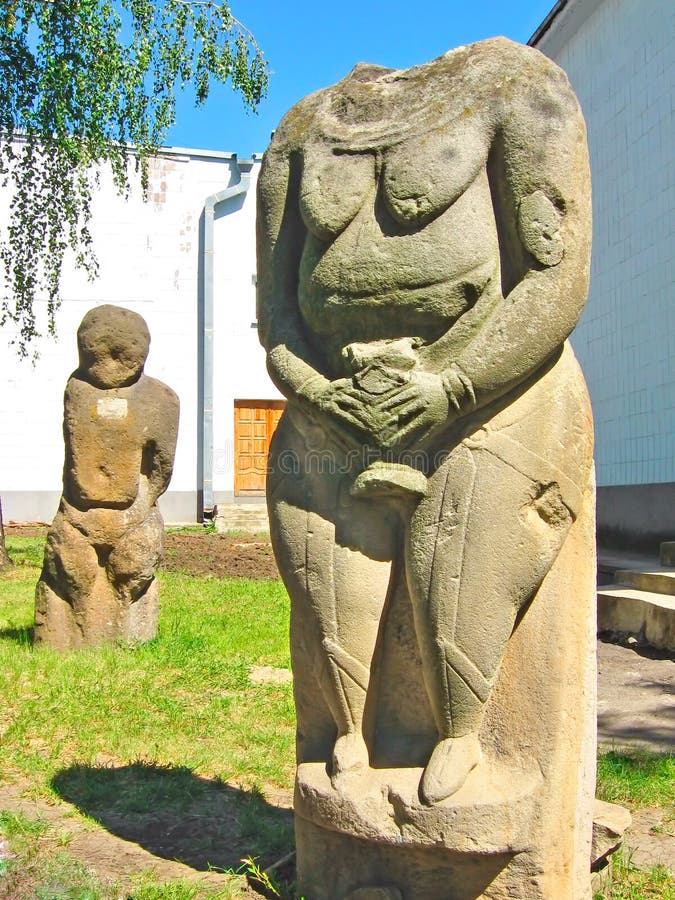 Stone idol of the ancient Slavs and Scythians