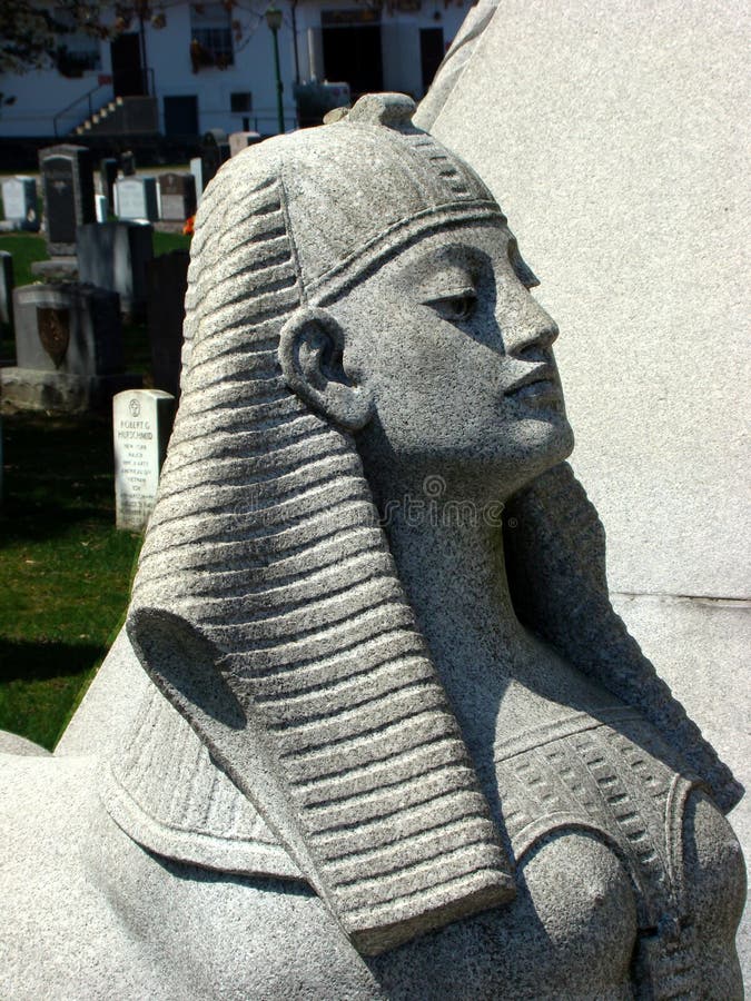 Stone image of a woman s face