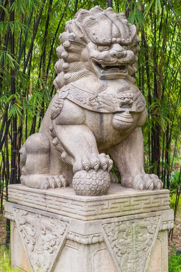 Stone lion statue stock image. Image of asia, indian 251359625