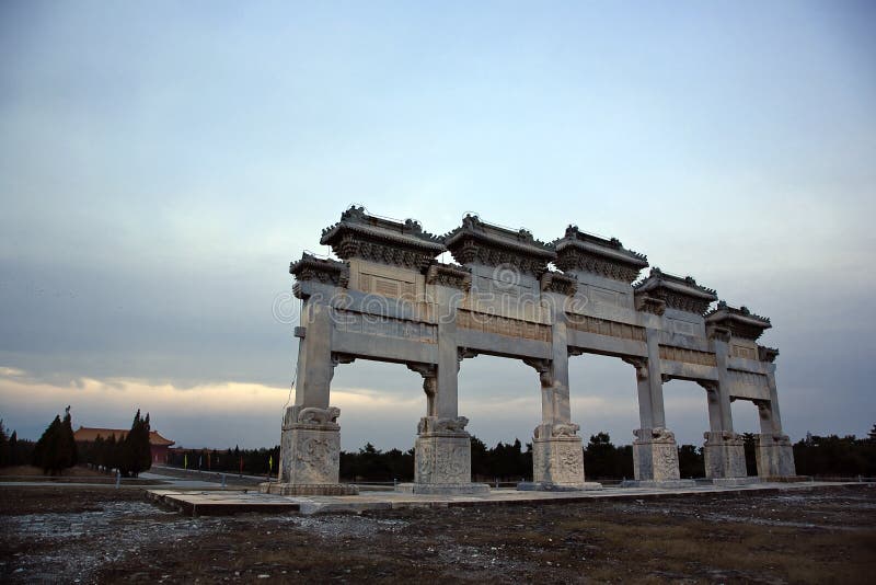 Stone memorial archway