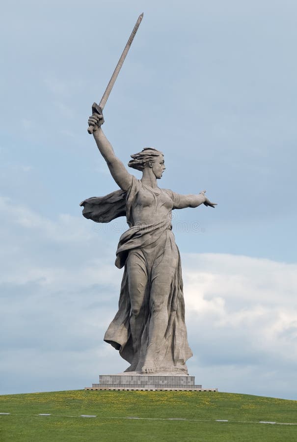 Stone monument The Motherland Calls