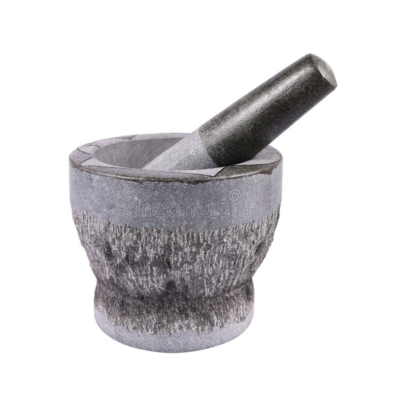 Stone Pestle and Mortar Isolated Stock Image Image of cook, pound