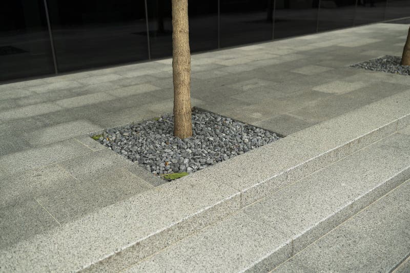 Stone Pavement in the Urban Landscape on the Street, an Element of