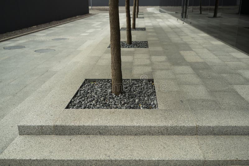 Stone Pavement in the Urban Landscape on the Street, an Element of