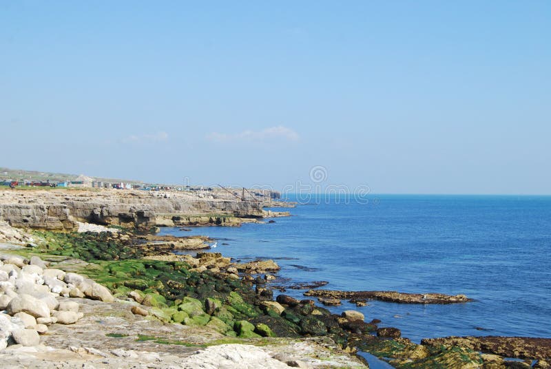 Stone quarry at Portland stock image. Image of protection - 52608473