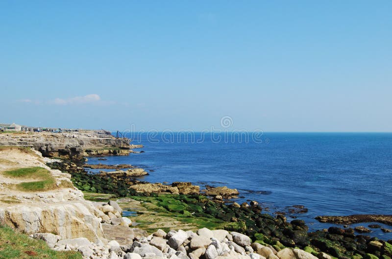 Stone quarry at Portland stock image. Image of nautical - 52608531