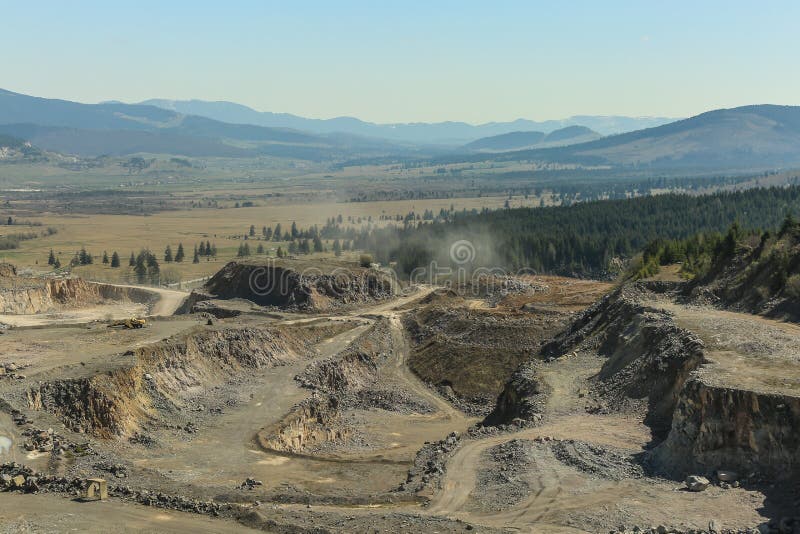 Stone Quarry stock image. Image of power, machinery 114799205