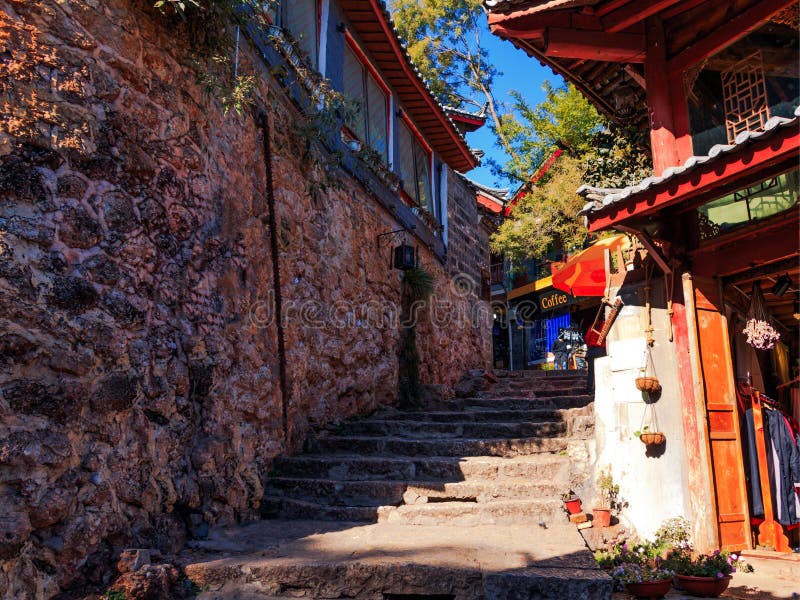 Stone Road in Li Jiang Old Town, China