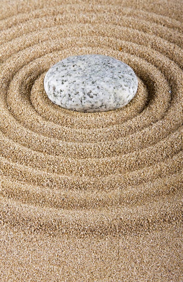 Stone on the sand. stock images Stone on the sand. stock images