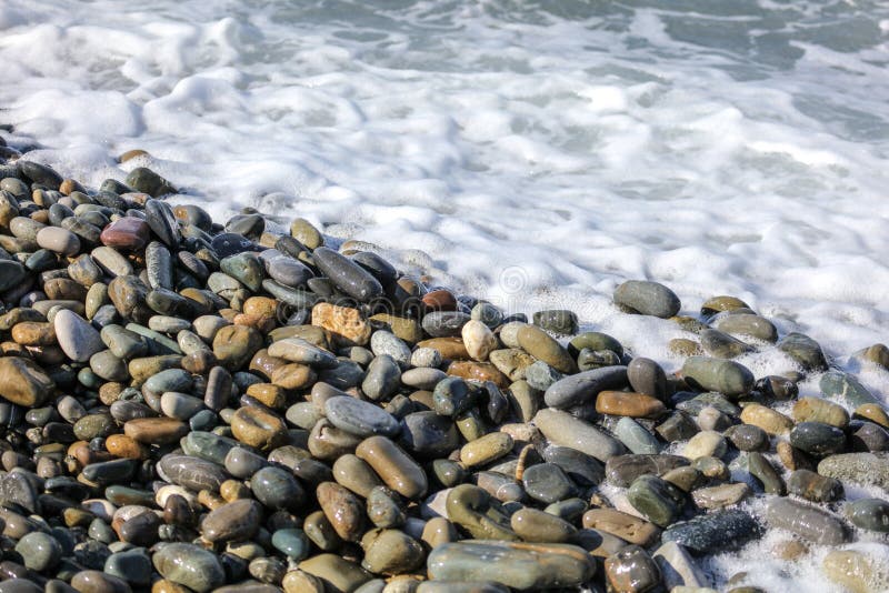 Stone Seashore As Abstract Background Stock Image Image Of Pebble