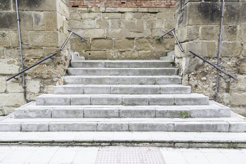 Stone stairs in the city