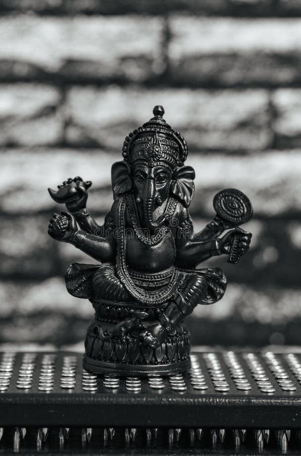 Buy Black Non Wooven Paper 3D Grey Lord Ganesha Mural Wallpaper by 999Store  Online - 3D Wallpapers - Wallpapers - Furnishings - Pepperfry Product