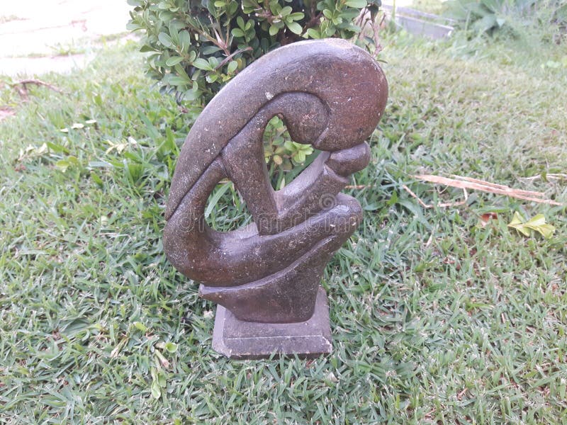 Stone statue stock photo