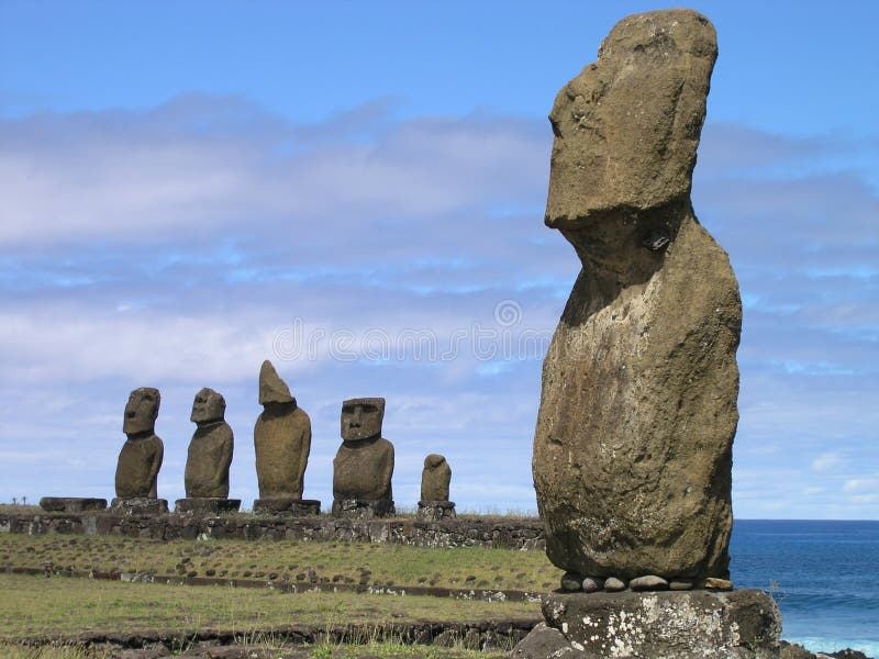 Stone Statues, Easter Island Stock Photo Image of head, easter 7529636