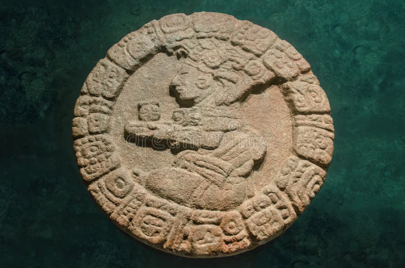 Stone Symbol of the Work by the Maya Culture of Mexico Editorial Image ...