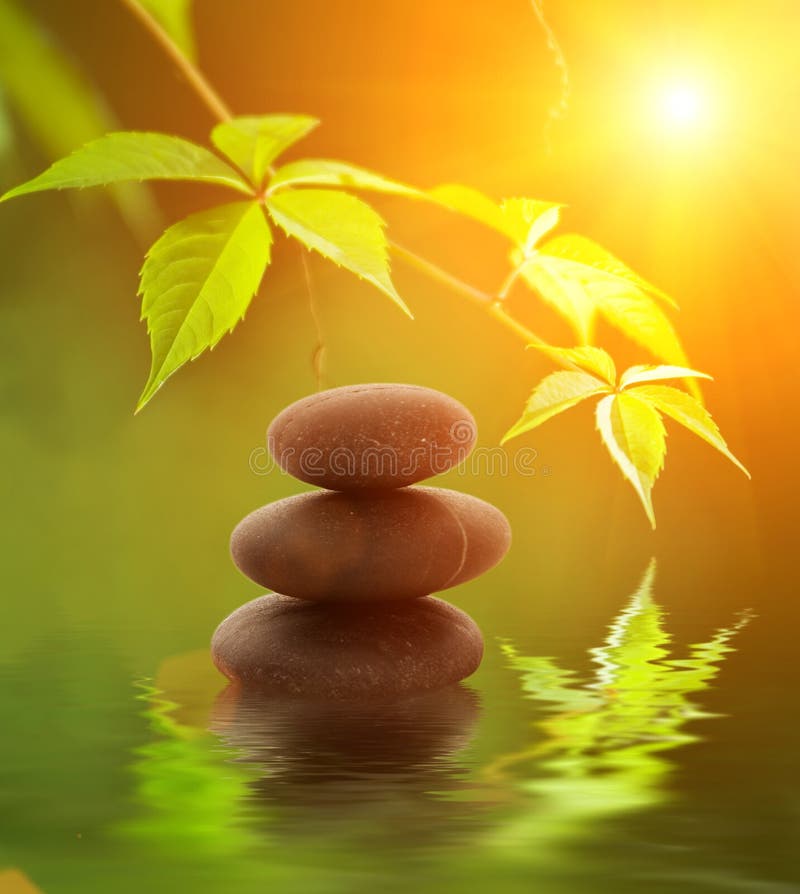 Stone tower stock photo