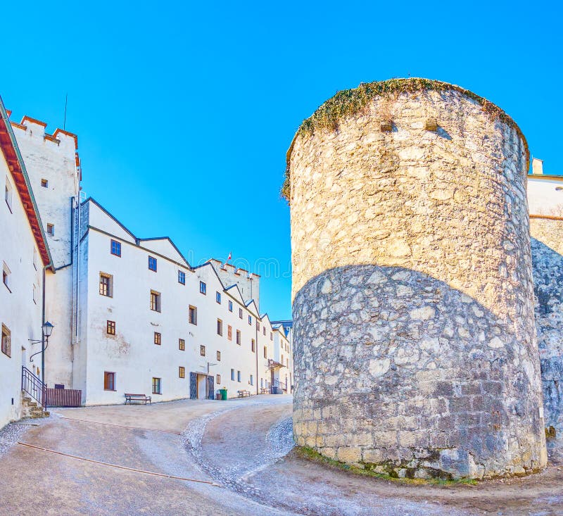 The castle inside Hohensalzburg Fortress, Salzburg, Austria