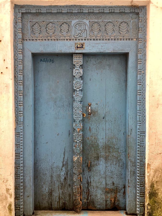 Carved Wooden Doors of Stone Town, Zanzibar Stock Image - Image of front,  doors: 171036855