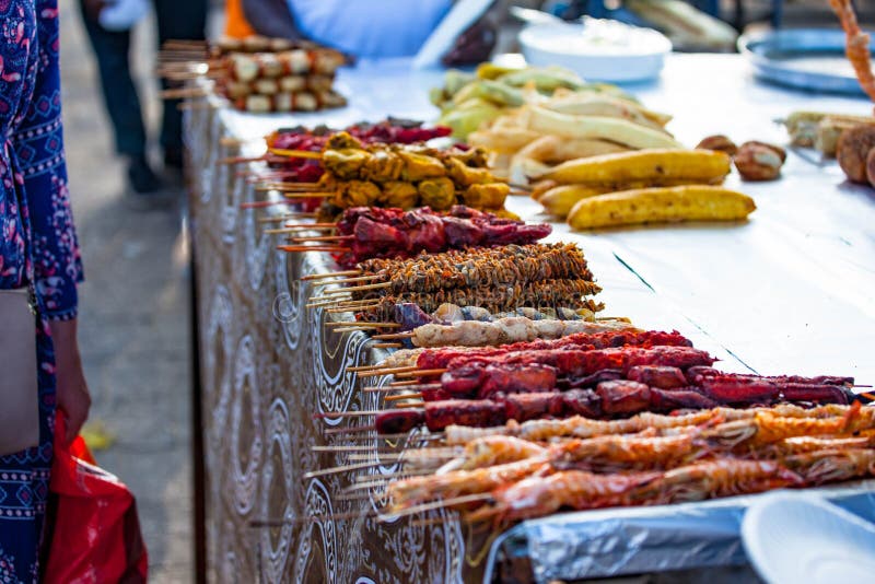 Stone town Zanzibar local street food royalty free stock images Stone town Zanzibar local street food royalty free stock images