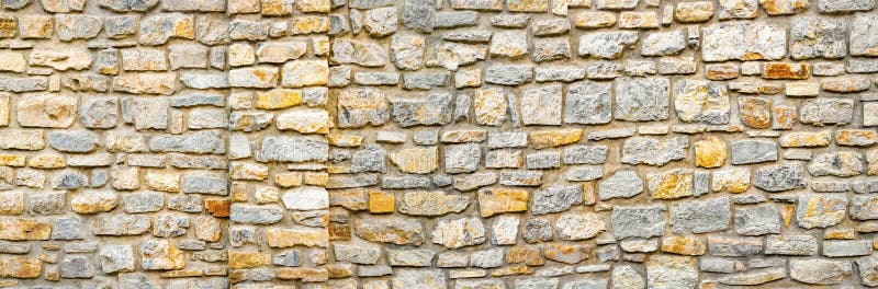 Stone wall banner. Wall of stones as a texture. Wall of stones. wall of a medieval fortress with mainly white or light royalty free stock photography