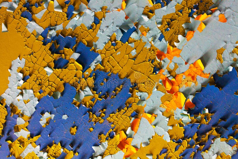 Stone Wall with Blue Paint in the Cracks. Background for Designer Stock