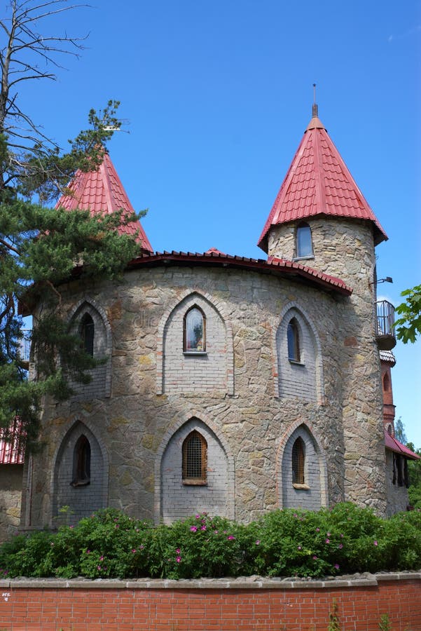 Stone wall and towers