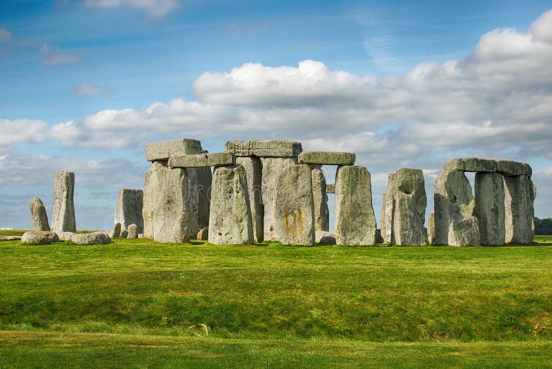 Stonehenge with Blue Sky stock image. Image of stone - 89434351