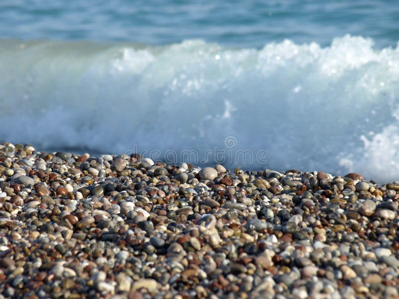 Stones beach wave