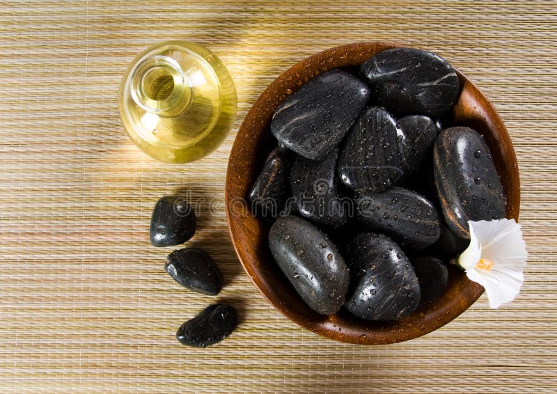 Stones in a bowl