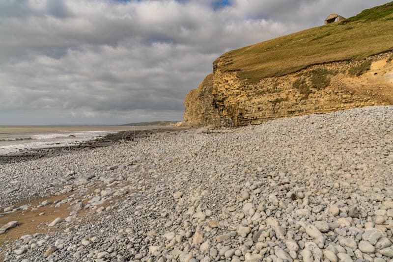 Monknash Beach, Wales, UK stock photo. Image of stones - 107544828