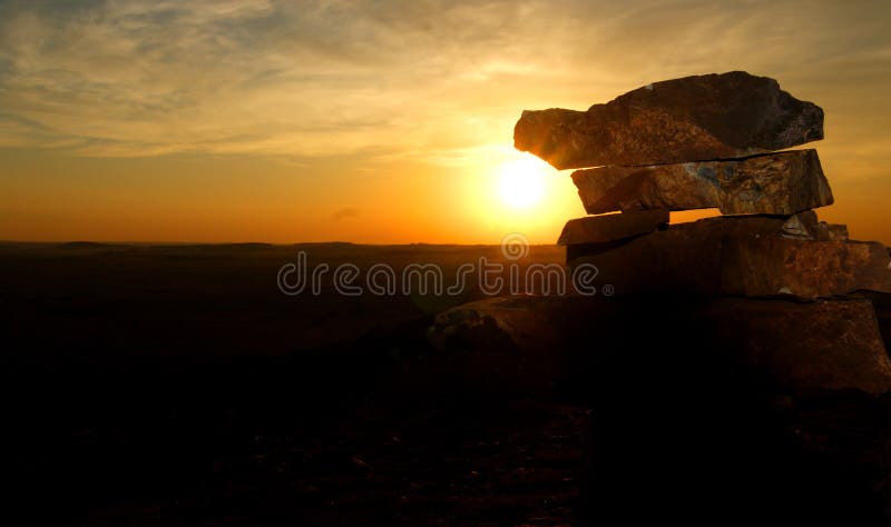 stones illuminate the sunlight at sunset royalty free stock image stones illuminate the sunlight at sunset royalty free stock image