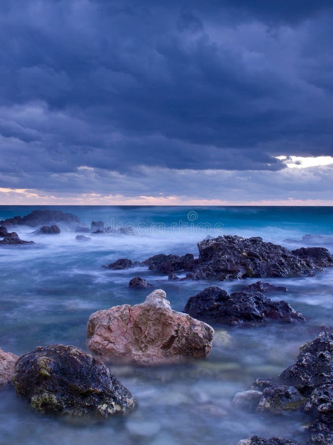 Stones in sea