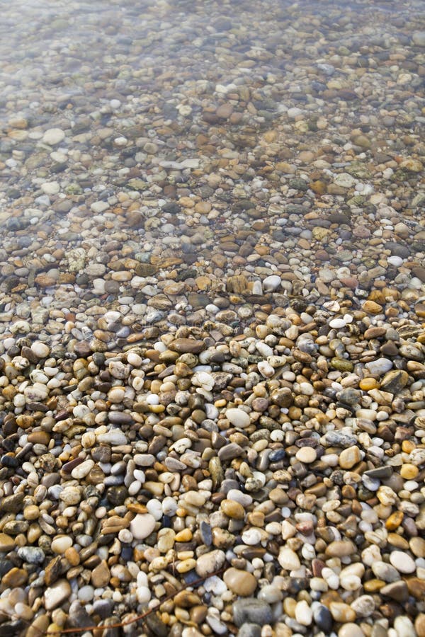 Stones under water