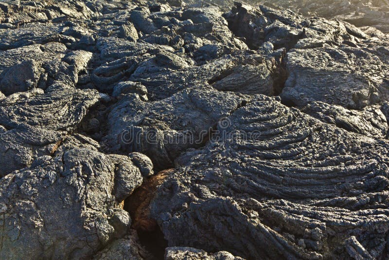 Stones of volcanic flow give a beautiful structure