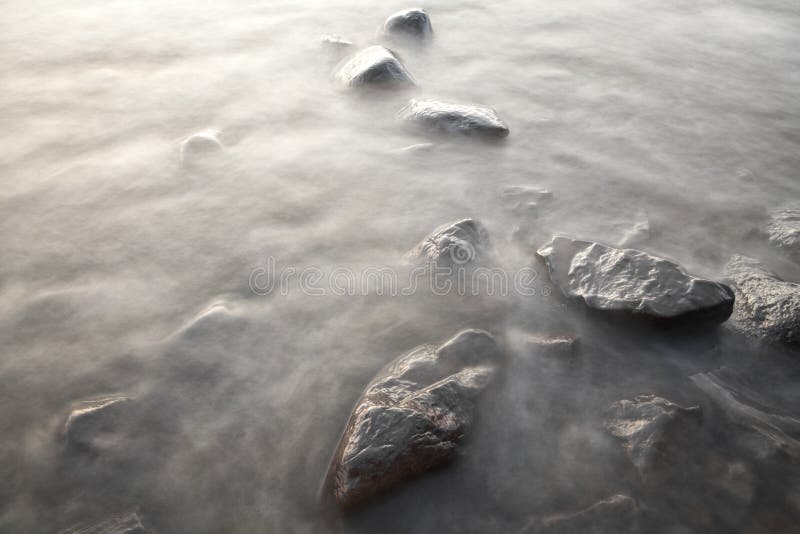 Stones in water