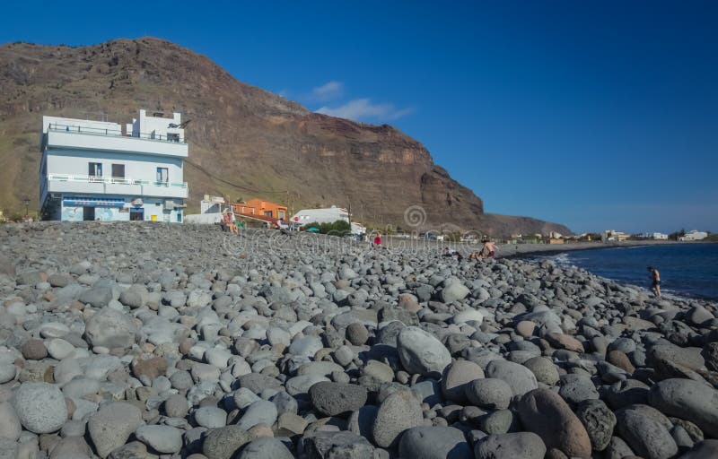 Stony coast of La Gomera Island royalty free stock images Stony coast of La Gomera Island royalty free stock images