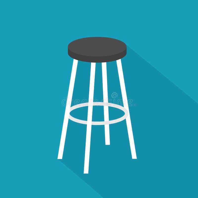 Stool. chair vector icon stock vector. Illustration of vector 197431813
