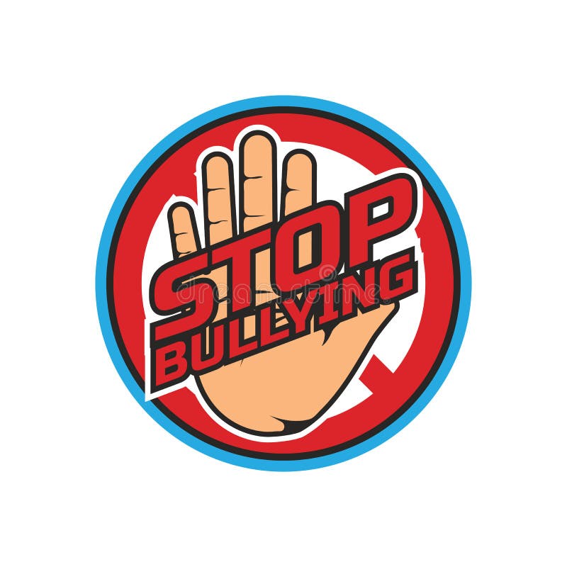 Stop Bullying, No Bullying Logo, Vector Illustration Stock Vector ...