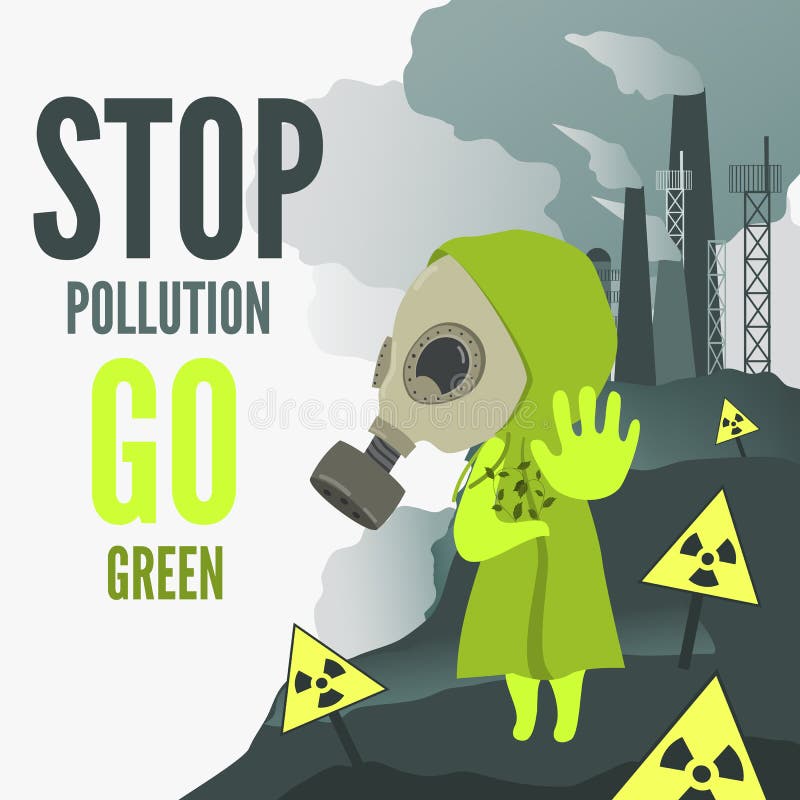 Stop Pollution Cartoon