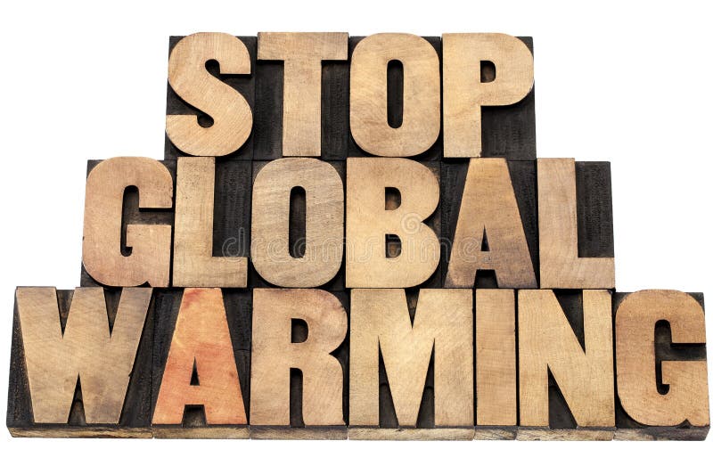 Stop Global Warming Sign Isolated On Black Stock Photo Image of