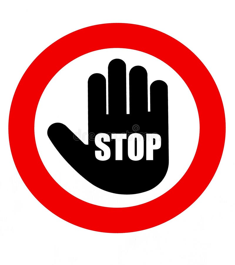 stop hand clipart