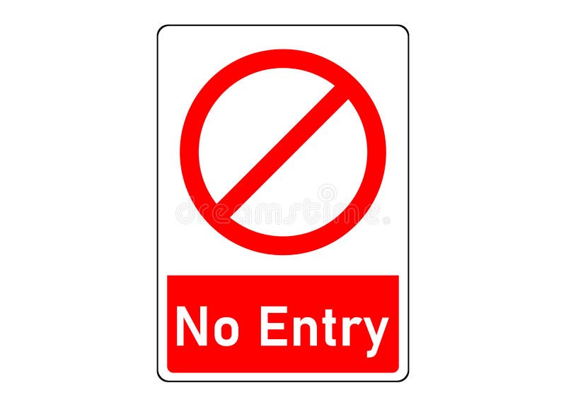 Stop , No Entry Sign and Symbol Stock Vector - Illustration of ...