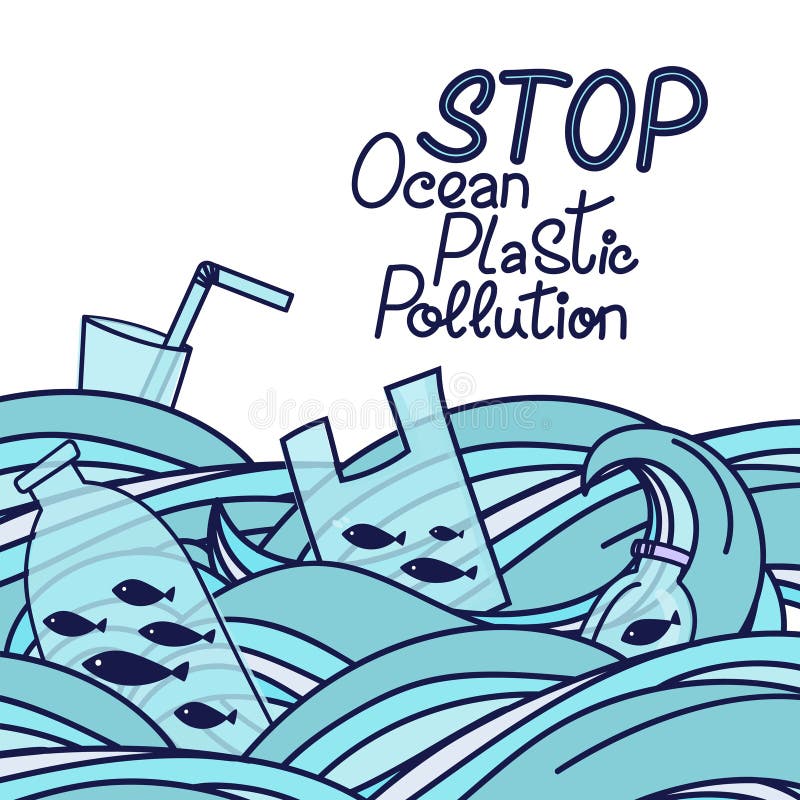 26 Stop Ocean Plastic Pollution High Res Illustrations - Getty Images