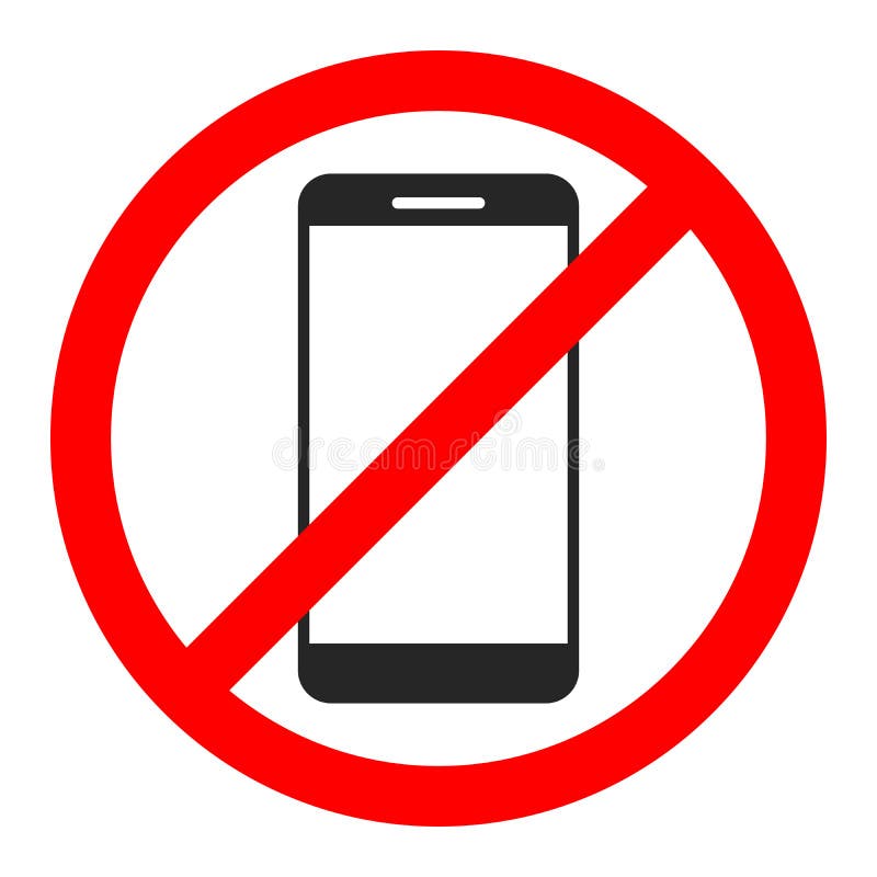 NO PHONE CELLPHONE SMARTPHONE INTERDICTION WARNING VINYL STICKER BUMPER 