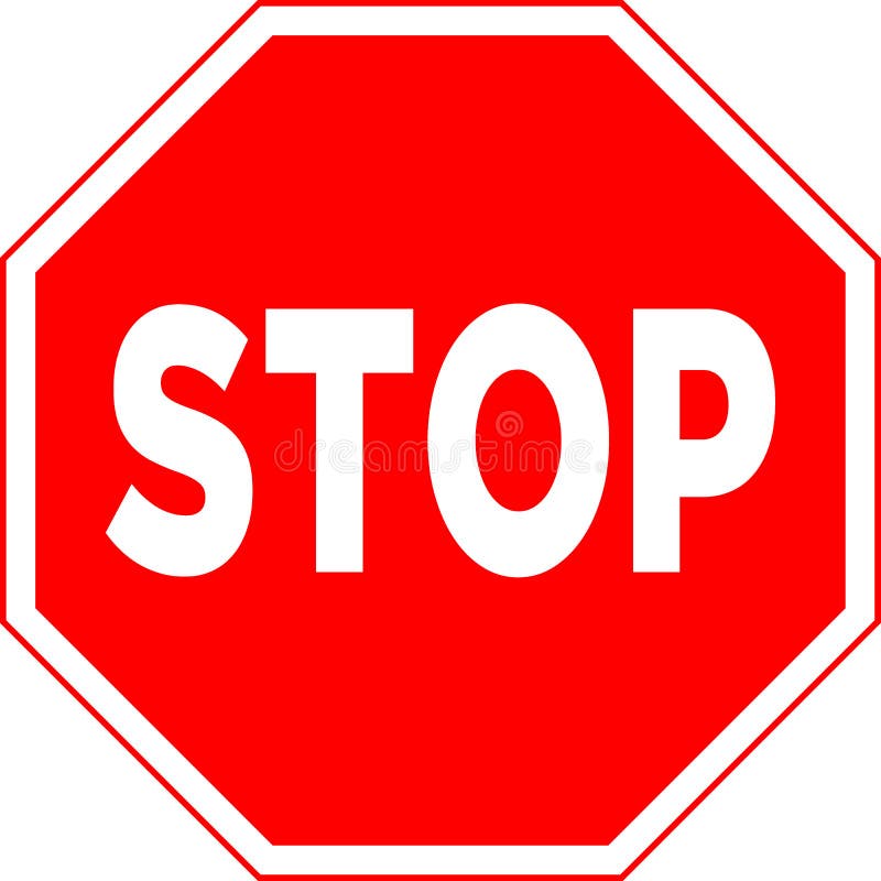 Blank Stop Sign Clip Art