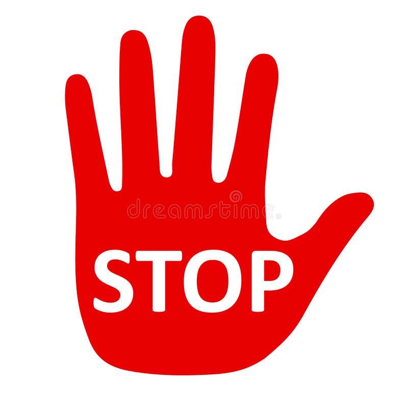 Human Hand Showing Stop Sign Stock Photo - Download Image Now