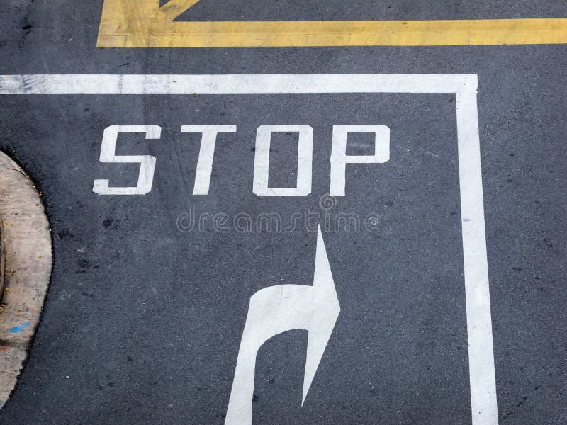 Stop sign at road junction