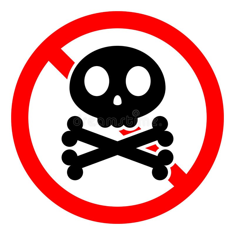 Skull and Crossbones, Warning Icon. Vector Illustration. Stock ...