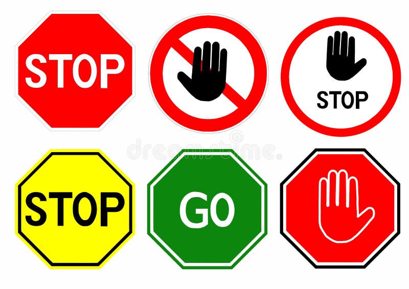 Stop Go Traffic Road Signs Stock Illustrations – 157 Stop Go